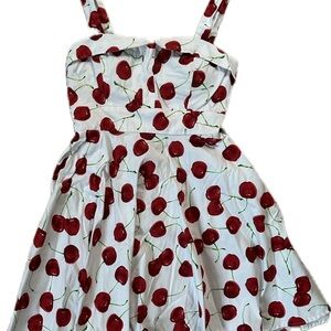 🍒 American-Made Pin-Up Cherry Mini Dress 🍒